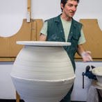 Gareth Mason talking about his work and demonstrating